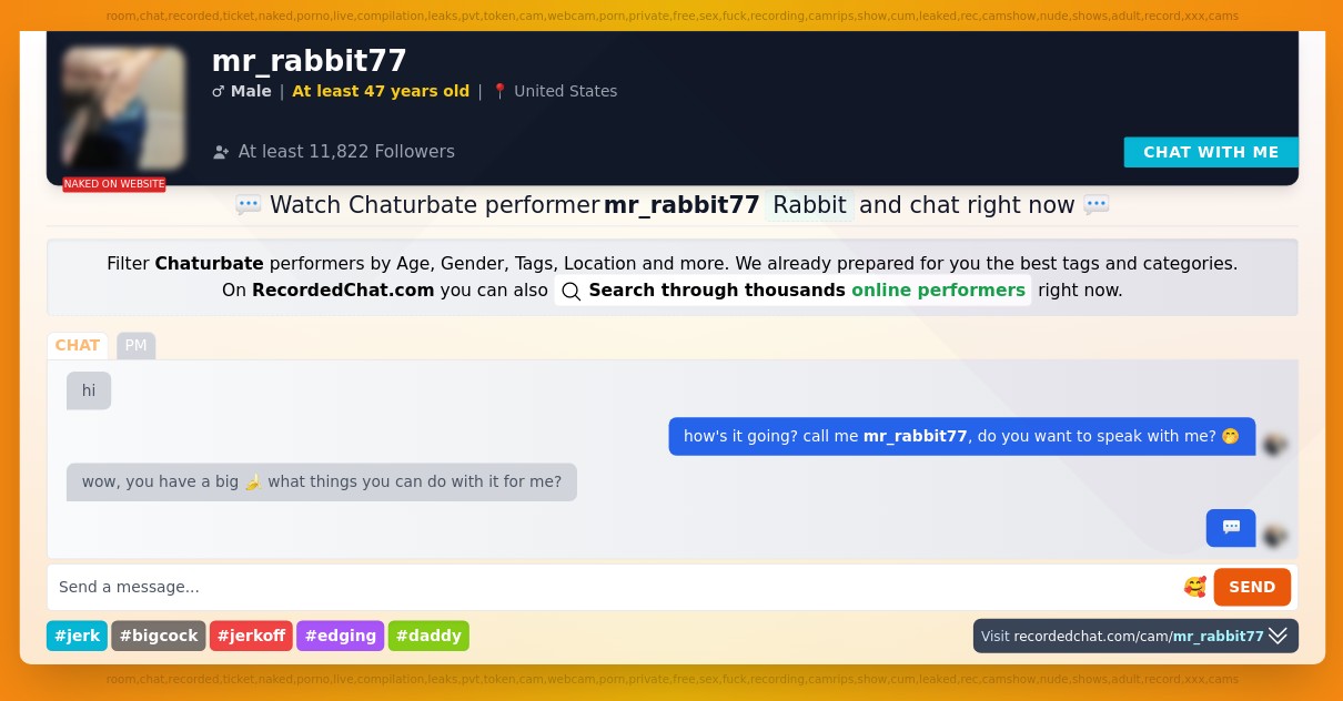 mr_rabbit77 chaturbate Webcam