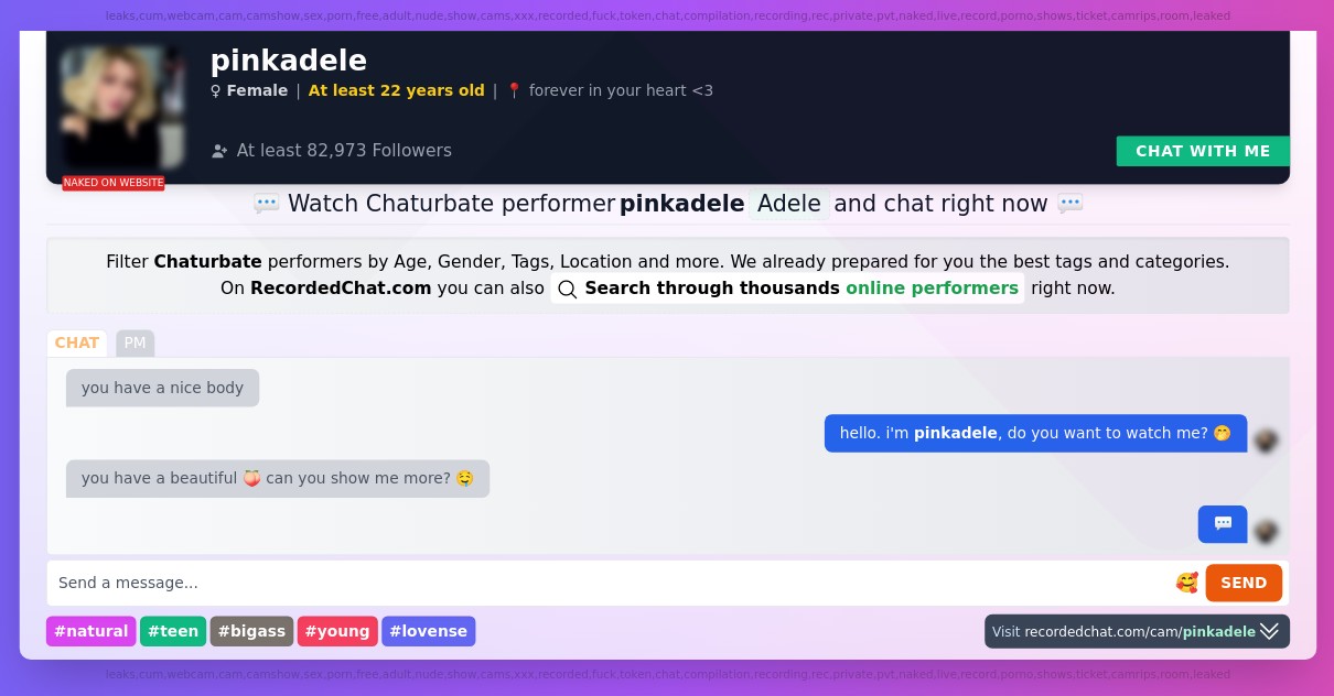 pinkadele chaturbate Webcam