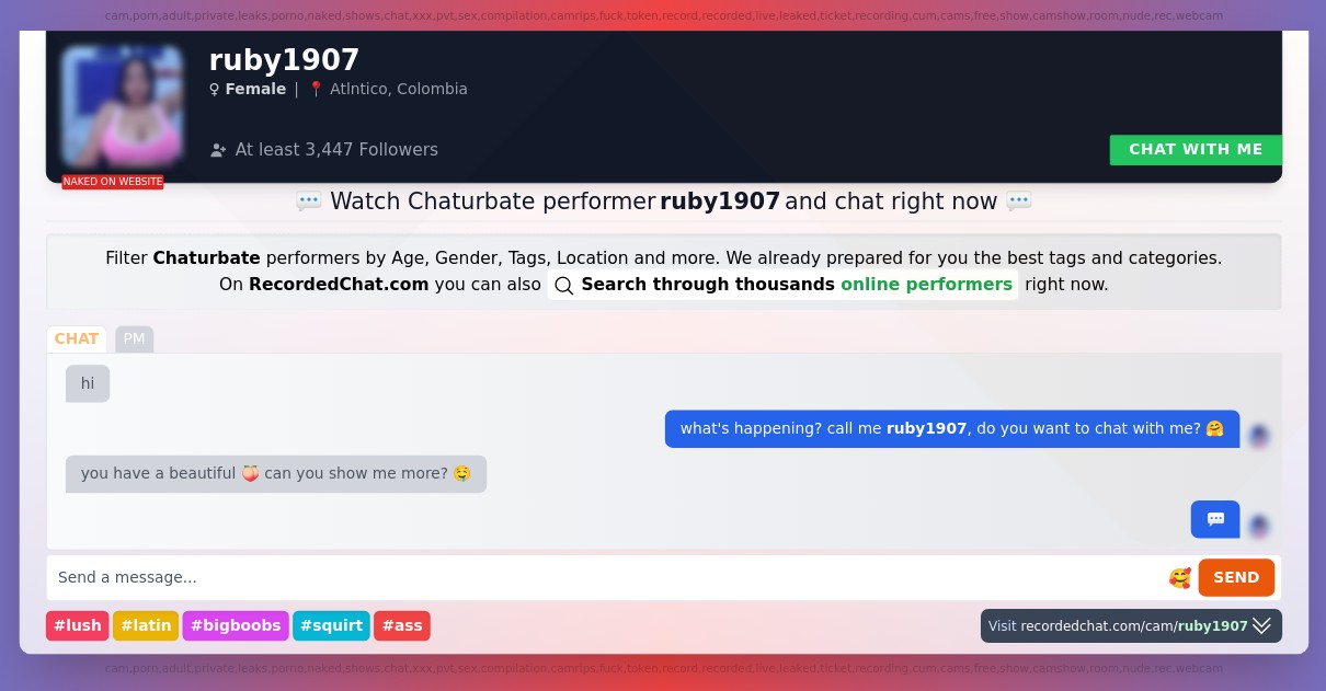 ruby1907 chaturbate Webcam