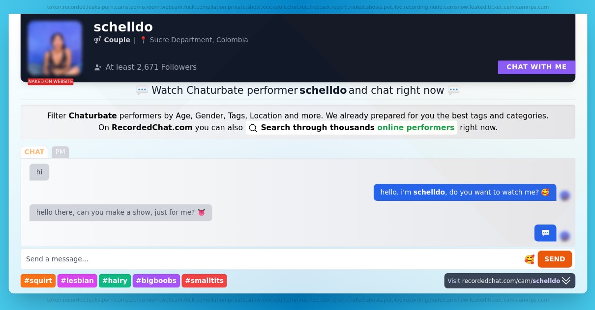 schelldo chaturbate Webcam