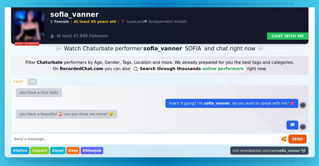 sofia_vanner chaturbate Webcam
