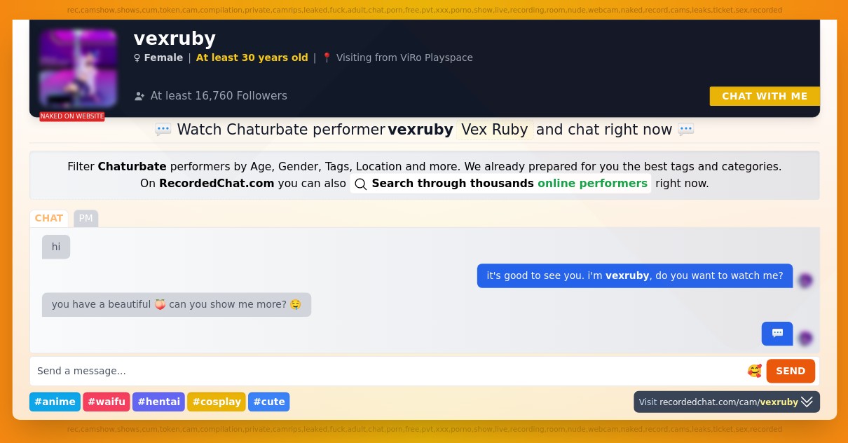 vexruby chaturbate Webcam