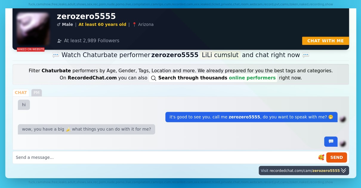 zerozero5555 chaturbate Webcam